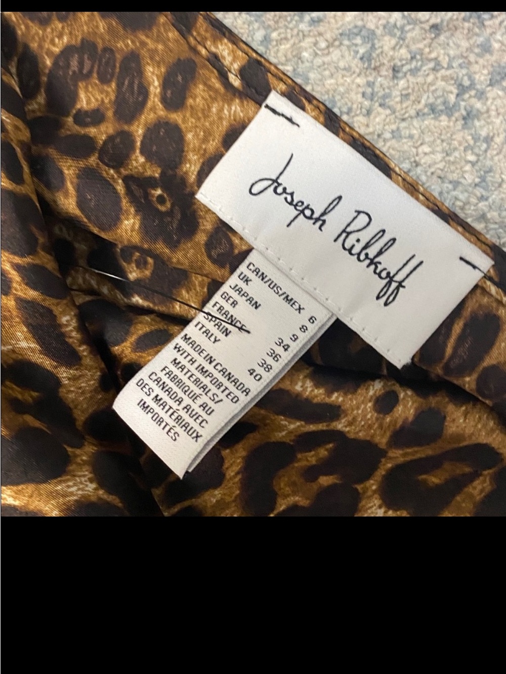 Joseph Ribkoff Leopard Print Blouse - Picture 3 of 4